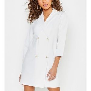 White Blazer Dress